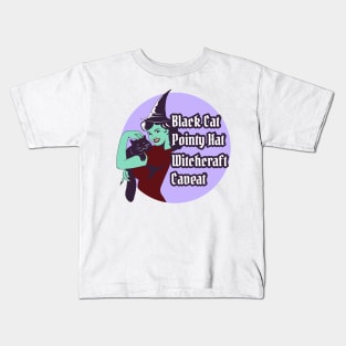 Basic Witch with Black cat Kids T-Shirt